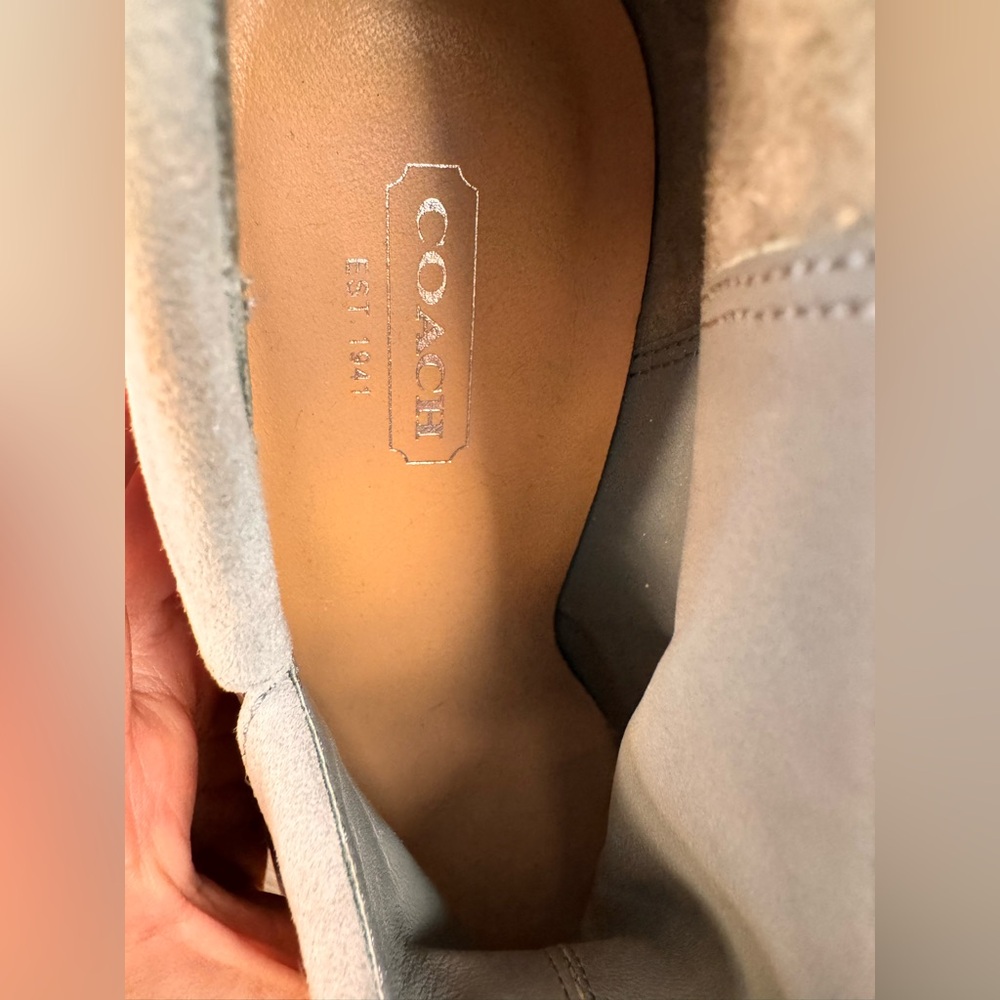 COACH Annika Soft Leather Bootie Heels - Picture 11 of 14